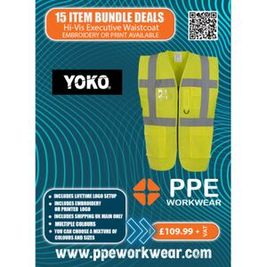 15x Hi-Vis Executive Waistcoat Bundle Thumbnail