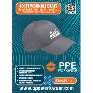 48x Beechfield Ultimate 5-panel Cap Bundle Thumbnail