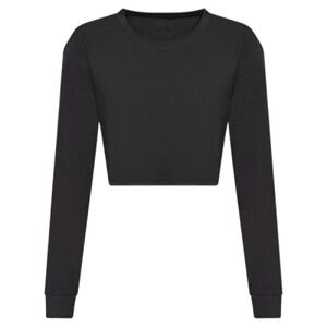 Women's long sleeve cropped T Thumbnail