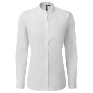 Women's banded collar 'grandad' shirt Thumbnail