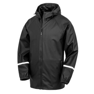 Prism PU waterproof jacket with reflective bands and recycled backing Thumbnail