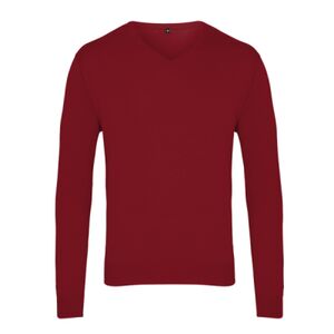 V-neck knitted sweater Thumbnail