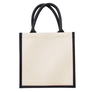 Printers midi jute tote Thumbnail