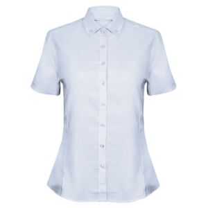 Women's modern short sleeve Oxford shirt Thumbnail