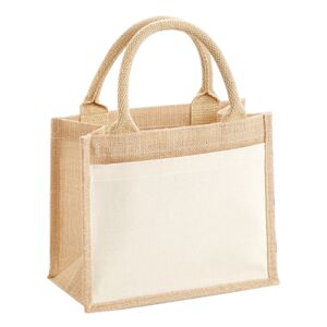 Cotton pocket jute gift bag Thumbnail