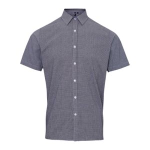 Microcheck (Gingham) short sleeve cotton shirt Thumbnail