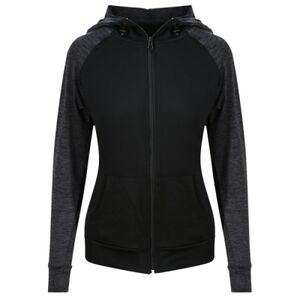 Women's cool contrast zoodie Thumbnail