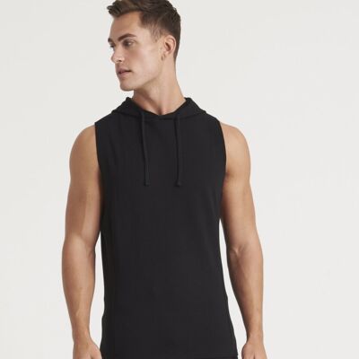 Urban sleeveless muscle hoodie Thumbnail