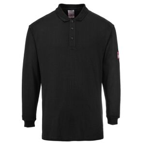 Modaflame Knit FR Long Sleeve Polo Shirt Thumbnail