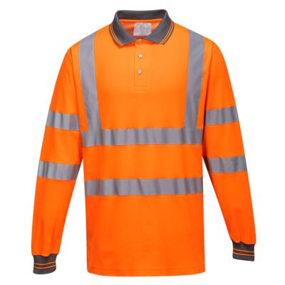 Hi-Vis Cotton Comfort Polo Shirt L/S Thumbnail