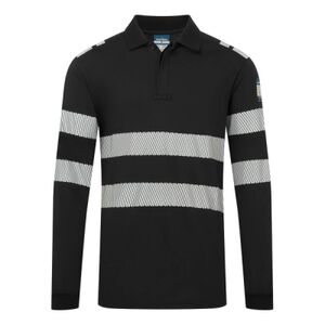 PW3 Modaflame Knit FR Long Sleeve Polo Shirt Thumbnail