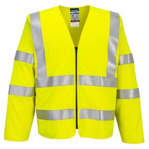 Bizflame Hi-Vis FR Long Sleeve Zip Vest Thumbnail