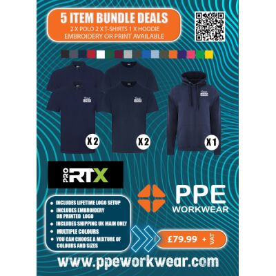 5x Item ProRTX Polo, T-Shirt & Hoodie Bundle Thumbnail
