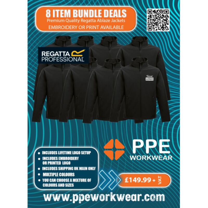 8x Premium Quality Regatta Professional Ablaze Jacket Bundle Thumbnail