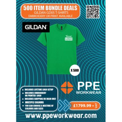500x Gildan T-Shirt Bundle Thumbnail