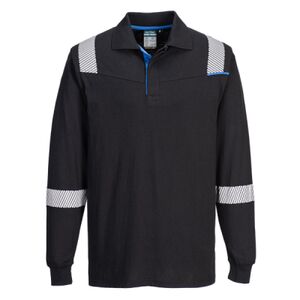 WX3 Modaflame Knit FR Long Sleeve Polo Shirt Thumbnail